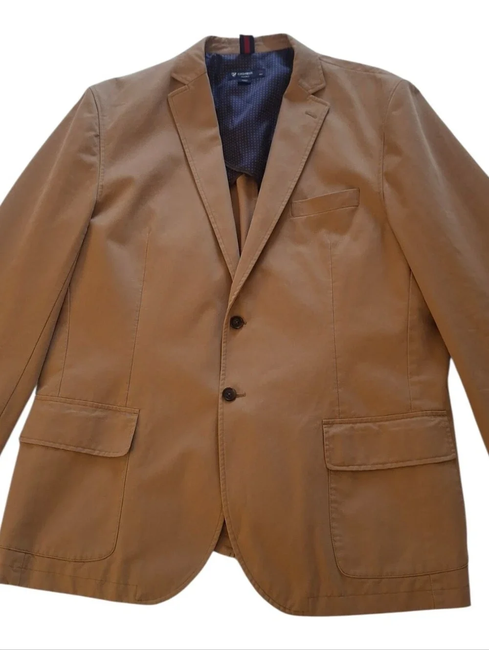 Daniel Cremieux Classics Khaki/Tan Sports Coat 100% Cotton Size: XXL